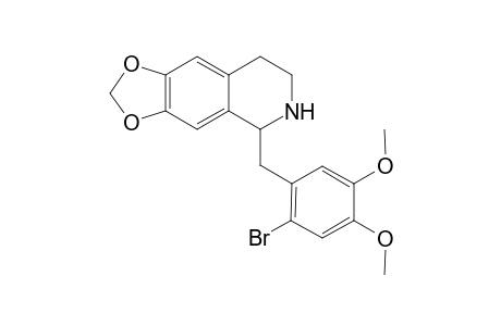 1-(2-Bromo-4,5-dimethoxybenzyl)-6,7-methylenedioxy-1,2,3,4-dihydroisoquinoline