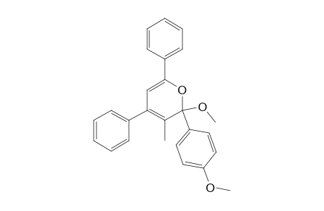 2-Methoxy-2-(4-methoxyphenyl)-3-methyl-4,6-diphenyl-2H-pyrane
