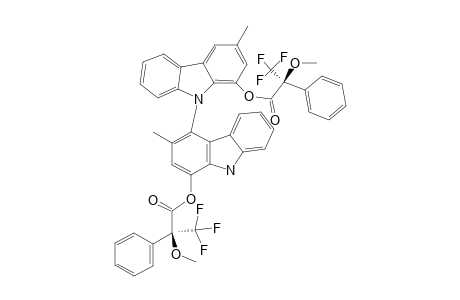 #(M)-14;1-[(2''S)-METHOXY-(TRIFLUOROMETHYL)-PHENYLACETOXY]-4-[1'-[(2'''S)-METHOXY-(TRIFLUOROMETHYL)-PHENYLACETOXY]-3'-METHYL-9'H-CARBAZOL-9'-YL]-3-METHYL-9H-CARB