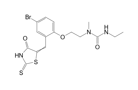 1-2-[4-bromo-2-(4-oxo-2-thioxothiazolidin-5-ylidenemethyl)phenoxy]ethyl-3-ethyl-1-methylurea