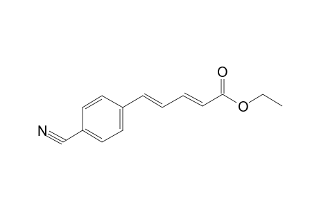 5-[p-Cyanophenyl]-2,4-pentadienoic acid ethyl ester