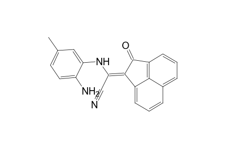 (Z)-2-(2-amino-5-methylphenylamino)-2-(2-oxoacenaphthylen-1(2H)-ylidene)acetonitrile