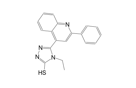 4-ethyl-5-(2-phenyl-4-quinolinyl)-4H-1,2,4-triazole-3-thiol