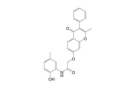 acetamide, N-(2-hydroxy-5-methylphenyl)-2-[(2-methyl-4-oxo-3-phenyl-4H-1-benzopyran-7-yl)oxy]-