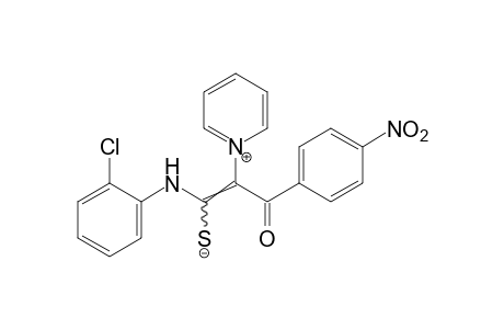 1-{a-[(o-chloroanilino)mercaptomethylene]-p-nitrophenacyl}pyridinium hydroxide, inner salt