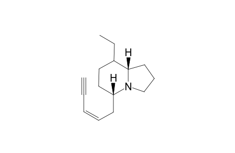 8-Ethyl-5-(2'-penten-4'-ynyl)-indolizidine