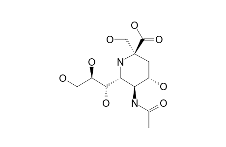 5-ACETAMIDO-2-AMINO-2-N,6-ANHYDRO-2,3,5-TRIDEOXY-2-C-(HYDROXYMETHYL)-D-ERTYRO-L-MANNO-NONONIC-ACID