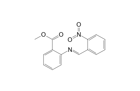 Benzoic acid, 2-[[(2-nitrophenyl)methylene]amino]-, methyl ester