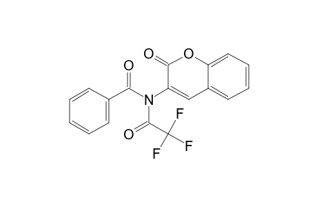 3-Benzamidocoumarin, N-trifluoroacetyl-