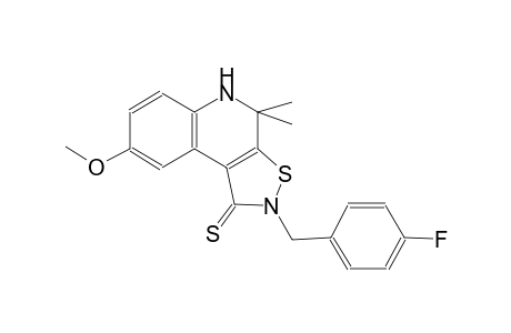2-(4-fluorobenzyl)-8-methoxy-4,4-dimethyl-4,5-dihydroisothiazolo[5,4-c]quinoline-1(2H)-thione