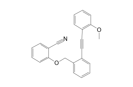 2-[[2-[(2-Methoxyphenyl)ethynyl]benzyl]oxy]benzonitrile