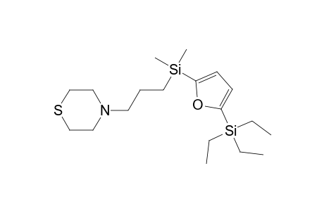 2-[(3-Thiomorpholinopropyl)dimethylsilyl]-5-triethylsilylfuran