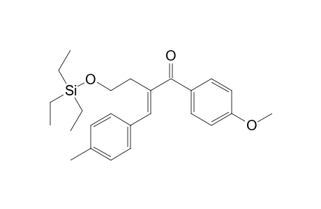 (2E)-1-(4-methoxyphenyl)-2-(p-tolylmethylene)-4-triethylsilyloxy-butan-1-one