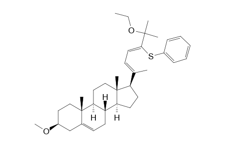 (3.beta.,20E,23Z)-25-Ethoxy-3-methoxy-24-(phenylthio)cholesta-5,20(22),23-triene