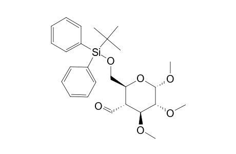 METHYL-6-O-(TERT.-BUTYLDIPHENYLSILYL)-4-DEOXY-4-FORMYL-2,3-DI-O-METHYL-ALPHA-D-GLUCOPYRANOSIDE