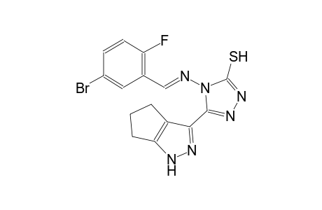 4-{[(E)-(5-bromo-2-fluorophenyl)methylidene]amino}-5-(1,4,5,6-tetrahydrocyclopenta[c]pyrazol-3-yl)-4H-1,2,4-triazole-3-thiol