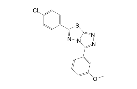 6-(4-chlorophenyl)-3-(3-methoxyphenyl)[1,2,4]triazolo[3,4-b][1,3,4]thiadiazole