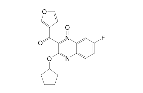 3-(CYCLOPENTYLOXY)-7-FLUORO-2-(FURAN-3-CARBONYL)-QUINOXALINE-1-OXIDE