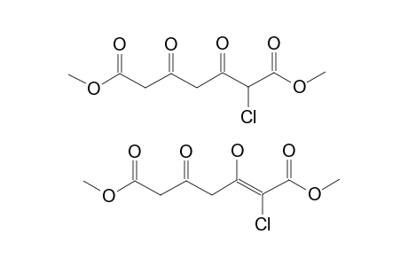 DIMETHYL-2-CHLORO-3,5-DIOXOPIMELATE;KETO-FORM/ENOL-III-FORM-MIXTURE