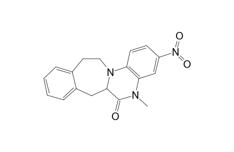 5-Methyl-3-nitro-6a,7,12,13-tetrahydroquinoxalino[2,1-b][3]benzazepin-6(5H)-one