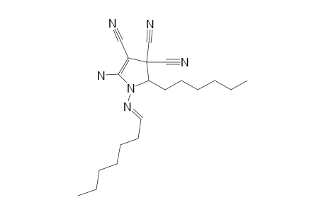 5-N-Hexyl-1-N-heptylideneimino-2-amino-3,4,4-tricyano-4,5-dihydropyrrole