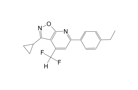 isoxazolo[5,4-b]pyridine, 3-cyclopropyl-4-(difluoromethyl)-6-(4-ethylphenyl)-