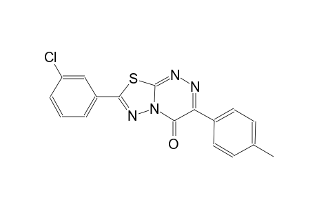 4H-[1,3,4]thiadiazolo[2,3-c][1,2,4]triazin-4-one, 7-(3-chlorophenyl)-3-(4-methylphenyl)-
