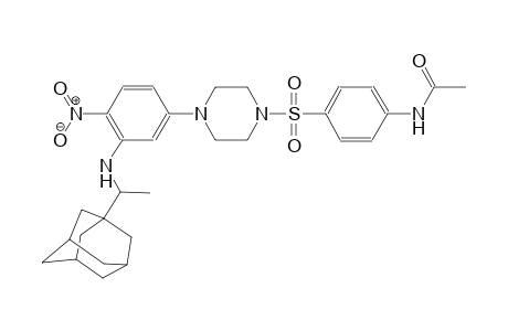 N-(4-{[4-(3-{[1-(1-adamantyl)ethyl]amino}-4-nitrophenyl)-1-piperazinyl]sulfonyl}phenyl)acetamide