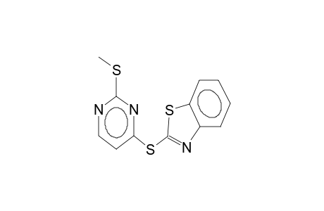 2-(2-methylthiopyrimidin-4-ylthio)benzothiazole