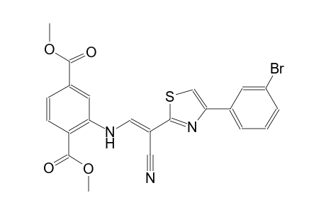 dimethyl 2-({(E)-2-[4-(3-bromophenyl)-1,3-thiazol-2-yl]-2-cyanoethenyl}amino)terephthalate
