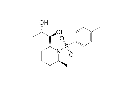 [2S,6S,2(1S,2S)]-2-[1,2-dihydroxypropyl]-6-methyl-N-(p-tolylsulfonyl)piperidine