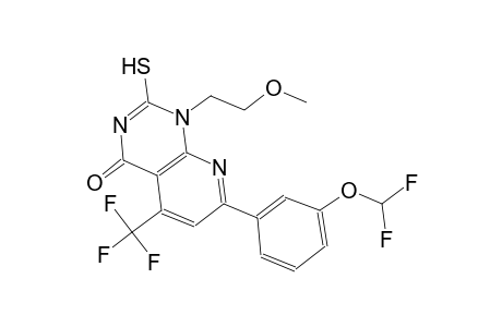 pyrido[2,3-d]pyrimidin-4(1H)-one, 7-[3-(difluoromethoxy)phenyl]-2-mercapto-1-(2-methoxyethyl)-5-(trifluoromethyl)-