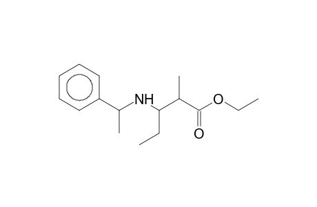 2-Methyl-3-(1-phenyl-ethylamino)-pentanoic acid ethyl ester