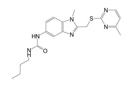 urea, N-butyl-N'-[1-methyl-2-[[(4-methyl-2-pyrimidinyl)thio]methyl]-1H-benzimidazol-5-yl]-
