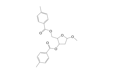 1-O-Methyl-2-deoxy-3,5-di-O-toluoyl-.alpha.,D-ribofuranose