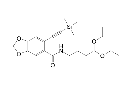 N-(4,4-Diethoxybutyl)-6-(trimethylsilylethynyl)-[1,3]benzodioxolo-5-carboxamide