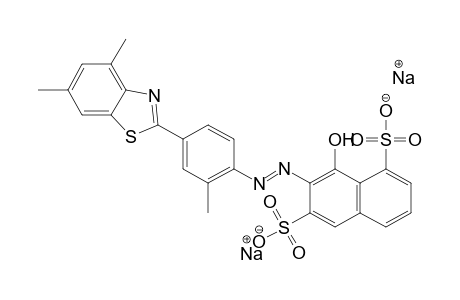 1,6-Naphthalenedisulfonic acid, 7-[[4-(4,6-dimethyl-2-benzothiazolyl)-2-methylphenyl]azo]-8-hydroxy-, disodium salt
