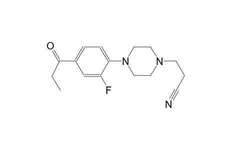 3-[4-(2-Fluoro-4-propionylphenyl)-1-piperazinyl]propanenitrile