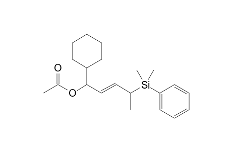 (2E)-1-Cyclohexyl-4-dimethyl(phenyl)silylpent-2-enyl acetate