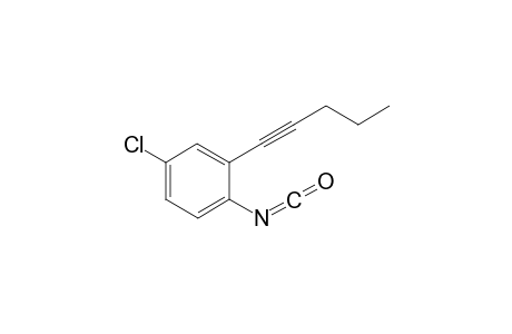 4-Chloro-1-isocyanato-2-(pent-1-ynyl)benzene