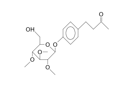 4-(4'-Hydroxy-phenyl)-2-butanone-4'-O-2,3,4-tri-O-methyl.beta.-D-glucopyranoside
