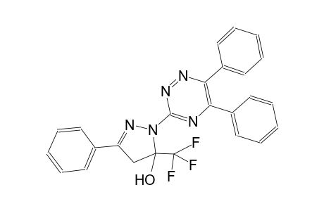 1-(5,6-diphenyl-1,2,4-triazin-3-yl)-3-phenyl-5-(trifluoromethyl)-4,5-dihydro-1H-pyrazol-5-ol