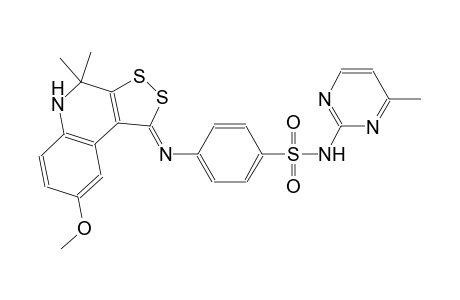 benzenesulfonamide, 4-[[(1Z)-4,5-dihydro-8-methoxy-4,4-dimethyl-1H-[1,2]dithiolo[3,4-c]quinolin-1-ylidene]amino]-N-(4-methyl-2-pyrimidinyl)-