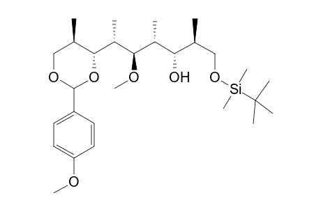 7,9-(p-Methoxyphenylidenedioxy)-5-methoxy-1-tert-butyldimethylsilyl-2,4,6,8-tetraamethylnonan-1,3-diol