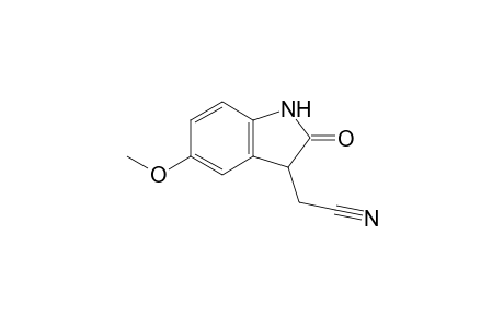 (5-Methoxy-2-oxoindolin-3-yl)acetonitrile