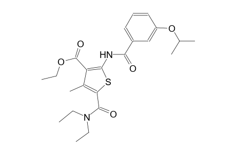 ethyl 5-[(diethylamino)carbonyl]-2-[(3-isopropoxybenzoyl)amino]-4-methyl-3-thiophenecarboxylate