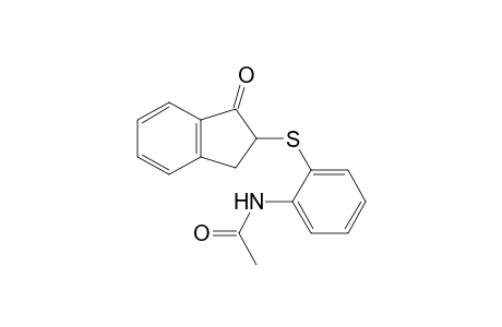 N-[2-(1-oxoindan-2-yl)sulfanylphenyl]acetamide