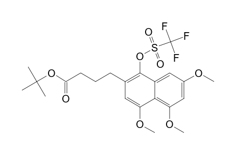 tert-Butyl 4-[4,5,7-Trimethoxy-1-(trifluoromethanesulfonyl)naphthalen-2-yl)butanoate