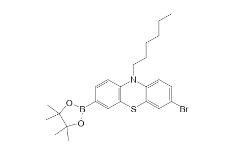 3-Bromo-10-hexyl-7-(4,4,5,5-tetramethyl[1,3,2]dioxaborolan-2-yl)-10H-phenothiazine