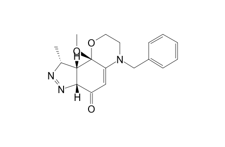4-BENZYL-9-METHYL-9B-METHOXY-3,4,6A,9,9A,9B-HEXAHYDRO-PYRAZOLO-[3,4-H]-[1,4]-BENZOXAZIN-6(2H)-ONE